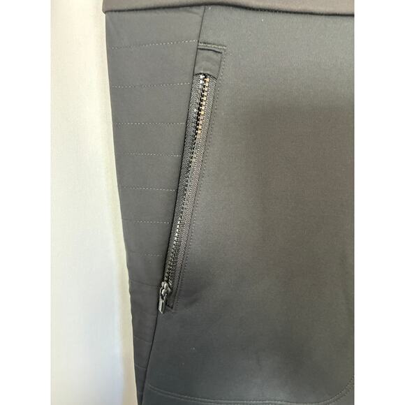 Athleta Peak Hybrid Fleece Tight Women's Medium Black Workout Legging Workout - Picture 4 of 10